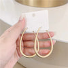 Hollow Waterdrop Shape Big Hoop Earrings For Women Basketball Statement Earrings Hoops Punk Jewelry Gift - Image 1