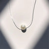 Sumeng Personality Square Imitation Pearl Crystal Zircon Necklace Invisible Transparent Fishing Line Necklace Women - Image 17