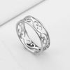 Retro Filigree Stainless Steel Ring Cutout Elegant Gold Color Finger Rings Jewelry Wedding Gift for Women Friend - Image 3