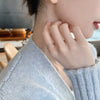Minimalist Geometric Rose Gold Colour Rings For Woman Korean Jewelry Goth Accessories Student Girl's Simple Ring Set - Image 2