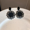 Black Hanging Long Earrings for Women Triangle Square Statement Drop Earrings Boucle Oreille Jewelry - Image 3