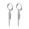 1 Pair Stainless Steel Stud Earrings for Men/Women Cross Pendant Long Tassel Unisex Hoop Earrings Punk Gothic Metal Jewelry - Image 24