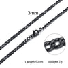 Necklace Curb Chains Link Men Choker Stainless Steel Male Female Accessories - Image 16