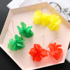 1Pair Designs Multicolored Resin Flower Long Earrings Bohemia Handmade Petal Dangle Earrings For Women Gift - Image 4