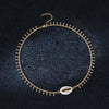Classic White Dripping Oil Metal Shell Anklets Small Tassel Chain Sandals Ankle Bracelet For Women Beach Foot Jewelry - Image 2