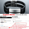 Multi Layer Leather Bracelets for Men Women Customizable Engraving Stainless Steel Personalized Bangle,Fathers Day Dad Gift - Image 8