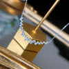 Modern Women's Necklace Elegant Accessories Party Daily Wear Versatile Jewelry Dazzling Cubic Zirconia Necklaces - Image 1