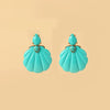 Big Coconut Cute Shell Drop Earrings for Women Korean Acrylic Jewelry Resin Hanging Earing For Girls Party - Image 8