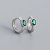 Oval Crystal Hoop Earrings in Multiple Color Combinations - Image 10
