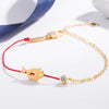 Silver Dog Pig Charm Bracelet Red String Adjustable Chain Jewelry for Women Pet Lover Gift Cute Animal Bracelets - Image 5