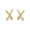 Design Sense Korean and Small Cross Shaped Pearl Earrings Girl's Unusual Accessories Jewelry For Woman - Image 6
