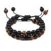 Men Bracelet Tiger Eye Stone Braided Bracelet Black Matte Stone Beads Bracelet Couple Distance Charm Yoga Jewelry Gifts - Image 23