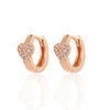 Crmya Gold Silver Filled Heart Hoop Earrings CZ Zircon Long Chain Stud Earings For Women Girls Jewelry - Image 17