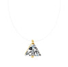 Cubic Zirconia Pendant Necklace Women Invisible Transparent Fishing Line Choker Oval Heart Star Geometric Necklaces - Image 9