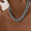 Punk Gold Color Metal Handmade Short Necklace Men Retro Simple Twisted Hip Hop Thick Clavicle Necklaces Women Jewelry - Image 5