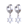1 Pair Stainless Steel Stud Earrings for Men/Women Cross Pendant Long Tassel Unisex Hoop Earrings Punk Gothic Metal Jewelry - Image 30