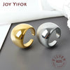 Silver Simple Design Chain Twist Rings Ball Retro Distressed Opening Handmade Ring Jewelry - Image 1