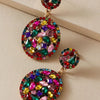 Colorful Crystal Stone Drop Dangle Earrings for Women Geomerry Alloy Metal Wedding Jewelry 9442 - Image 3