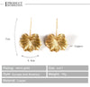 Simple Gold Color Metal Leaf Drop Earrings For Women Bohemian Large Dangle Earring Big Alloy Pendant Drop Earrings Punk - Image 7