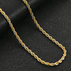 2/3/4/5/6mm Stainless Steel Twisted Rope Chain Long Necklace for Men Women Mixed Color Statement Punk Rock Metal Jewelry - Image 8