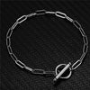 Stainless Steel Paperclip Chain Toggle Bracelet for Women Hip Hop Bracelet Jewelry Gifts - Image 6