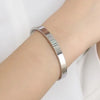 Couple Bracelet For Women and Men Stainless Steel Cuff Bangle Jewelry Black - Image 4