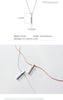 Modian Twinkling Zircon Geometric Rectangle 925 Sterling Silver Pendant for Women Adjustable Necklace Korea Style Fine Jewelry