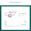Silver 5 Style Emerald Cut Geometric Tourmaline Adjustable Finger Rings For Women Party Jewelry - Image 3