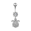 14G Animal Heart Dangle Belly Button Rings Steel Curved Navel Barbell Ring Body Jewelry Piercing Ombligo for Women Girl - Image 23