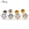 1pc 16G Star Zircon Stainless steel Lip Labret Rings Prong Setting Ear Tragus Cartilage Earrings Piercing Body Jewelry - Image 1