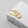 Silver Simple Oval Glossy Huggies Ear Buckle for Women Bohemian European piercing Earrings Jewelry - Image 5