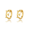 Initial Letter Stud Earrings For Women Stainless Steel Letter A-Z Piercing Earring Korean Jewelry Gift - Image 18