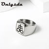 Vintage Sigil Lucifer Rock Ring 316L Stainless Steel Seal of Satan Rings for Men Male Punk Rock Jewelry - Image 4