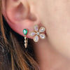 tear drop cz tassel chain earring colorful birthstone cubic zirconia Gold color multi color stone jewelry - Image 5