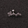 1Pc Twelve Constellations Steel Daith Earring Ear Piercing Barbell CZ Horoscope Ear Tragus Daith Piercing Jewelry 20G - Image 16