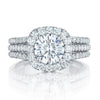 Silver Color Engagement Wedding Rings for Women Elegant Cushion Shaped Design Female Ring Jewelry - Image 3