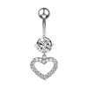 14G Animal Heart Dangle Belly Button Rings Steel Curved Navel Barbell Ring Body Jewelry Piercing Ombligo for Women Girl - Image 18