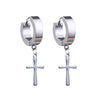 1 Pair Stainless Steel Stud Earrings for Men/Women Cross Pendant Long Tassel Unisex Hoop Earrings Punk Gothic Metal Jewelry - Image 33