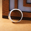 Tibetan Silver Steampunk Vintage Rhomboid Geometric Ring For Men Motorcycle Open Back Ring Adjustable Friendship Gifts - Image 3