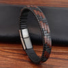 Men Jewelry Red Braided Leather Rope Bracelet Black Magnetic Buckle Bracelets Punk Men Wrist Band Hombre - Image 16