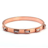 Open Cuff Bangles Bracelets Crystal Zirconia Rose Gold Color Stainless Steel Bracelet for Women Men Jewelry - Image 14