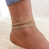 Women Bohemia Stainless Steel Anklets, 2-3pcs/set Elegant Anklet On Foot Holidays Beach Jewelry,Adjustable Bracelet on Leg - Image 7