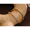 Stainless Steel Cubic Zirconia Tennis Chain Bracelet for Women Charm Bling Bangle Bracelet Gift - Image 2