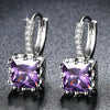 Hoop Earrings For Women Square Cubic Zirconia Chunky Huggie Earrings Female Bride Wedding Jewelry - Image 5
