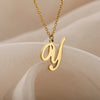 Dainty Initial Letter Necklaces For Women Gold Color Minimalist Stainless Steel Initial Necklace Wedding Jewelry Gift - Image 38