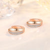 Silver Crystal Cute Hoop Earrings For Women Jewelry - Image 4