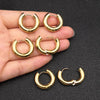 Stainless Steel Hoop Earrings with 3 mm to 5 mm Bands in Multiple Sizes - Image 35