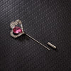Rinhoo Korean Crystal Rhinestone Flower Long Needle Pin Brooch Women Simple Wedding Letters Butterfly Crown Badge Jewelry - Image 5