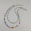 Silver Color beads Choker Female Necklace Bohemia Delicate Short Clavicle Necklace Women Jewelry For Women Girls - Image 2