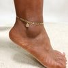 Crystal A-Z Letter Initial Anklets Bracelet for Women,Cuban Link Anklet Stainless Steel Beach Leg Foot Chains - Image 24